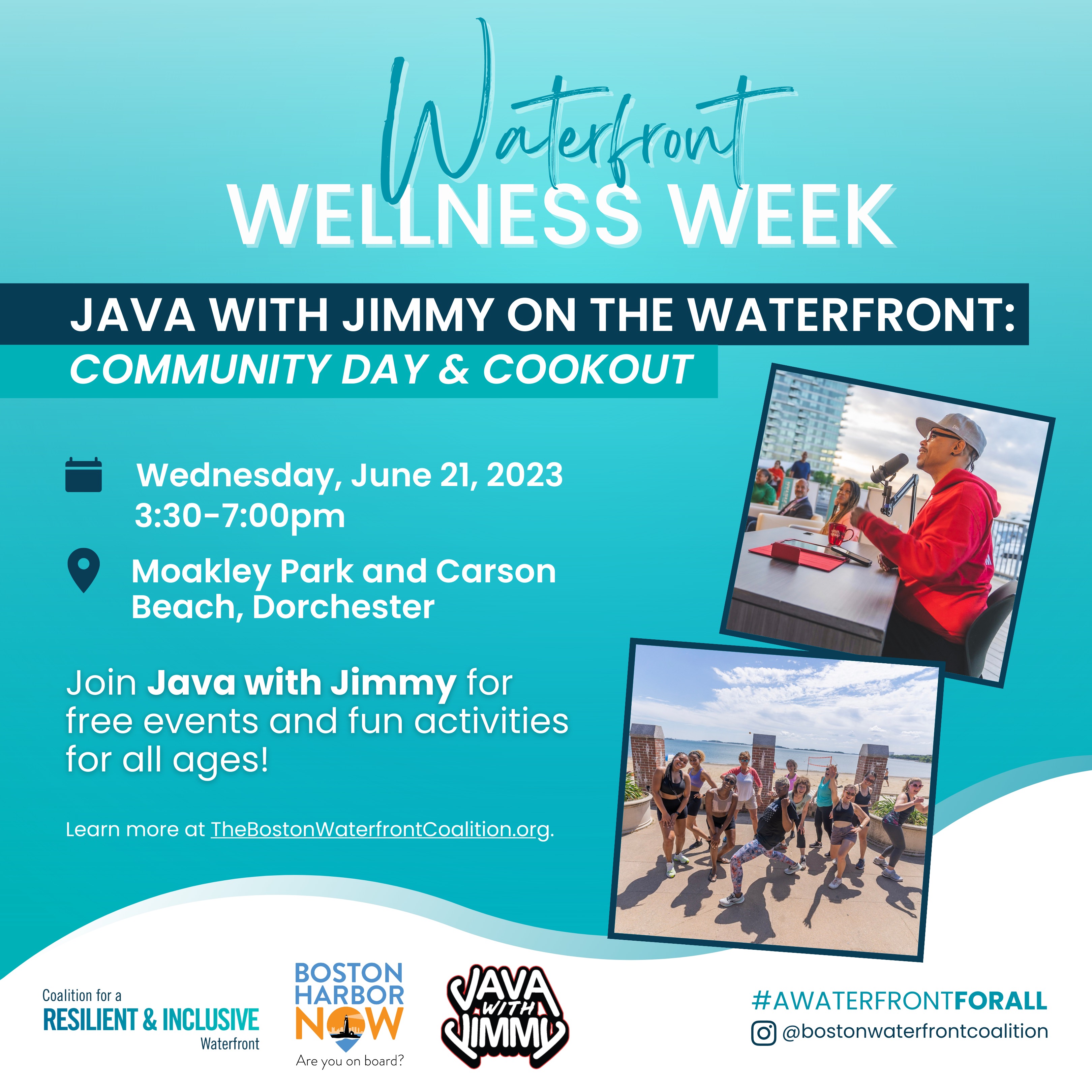 Java with Jimmy On the Waterfront: Community Day & Cookout